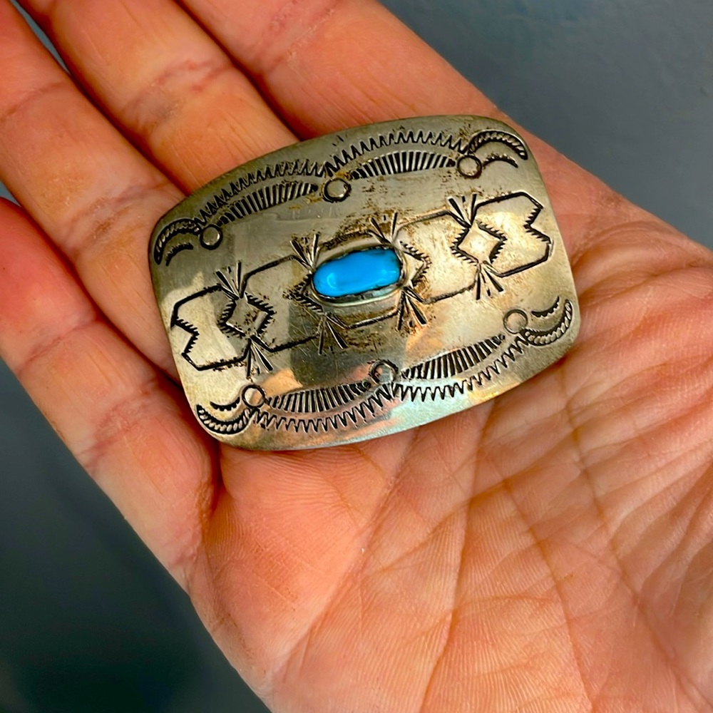 Turquoise belt buckle